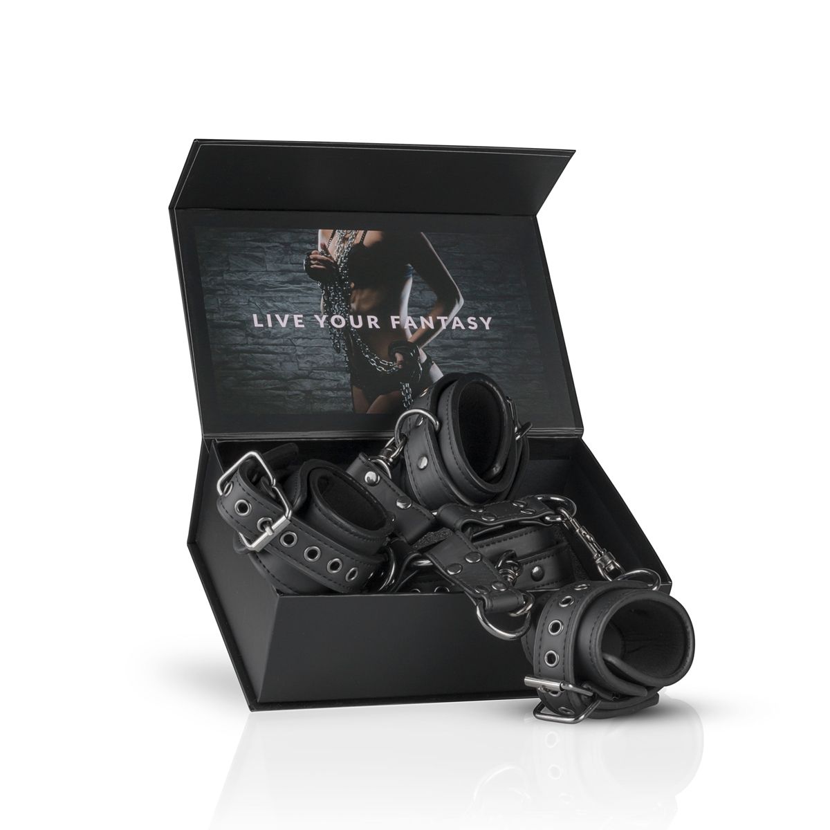 Easytoys Fetish - Hogtie With Hand and Anklecuffs - Black - Billede 6