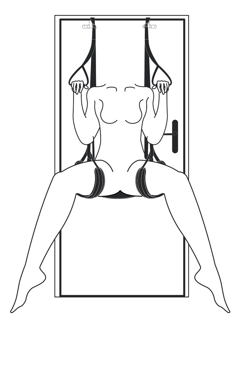 Easytoys Fetish - Leg & Bum Support Over The Door Swing - Billede 2