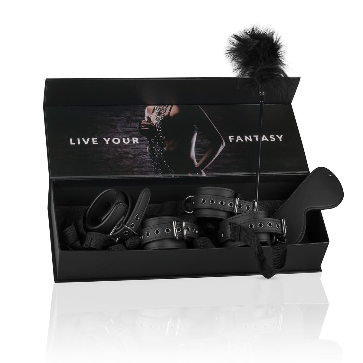Easytoys Fetish - Bondage Kit - Handcuffs, ankle cuffs & eye mask - Billede 9
