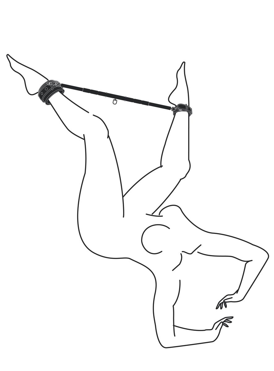 Easytoys Fetish - Expander Spreader Bar and Cuffs Set - Billede 2