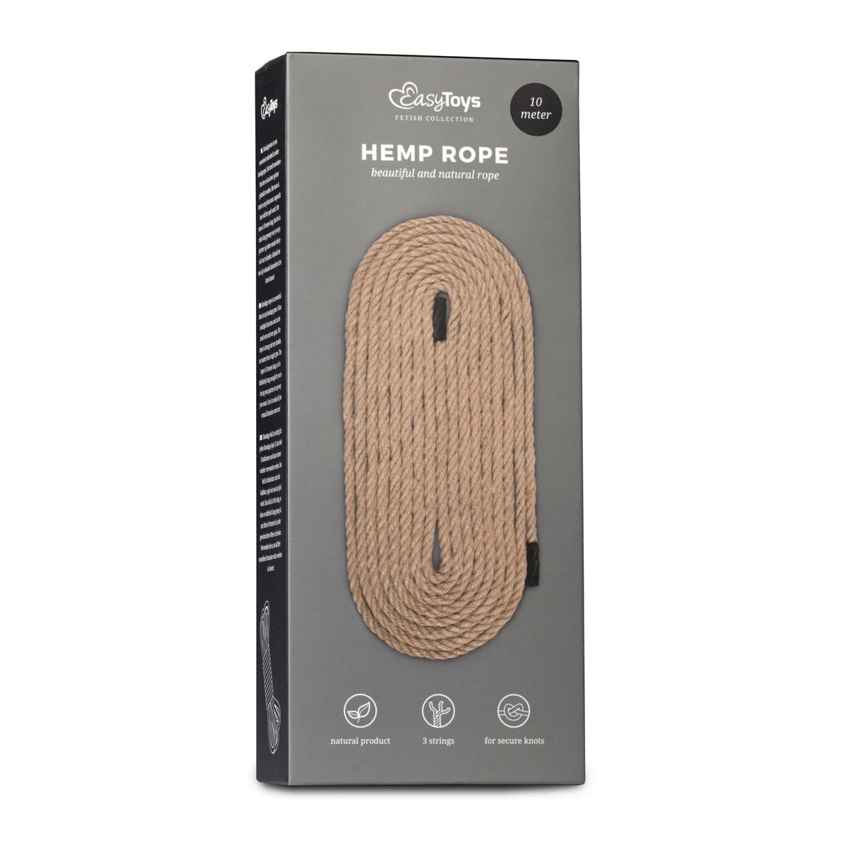 Easytoys Fetish - Hemp Bondage Rope - 10M - Billede 2
