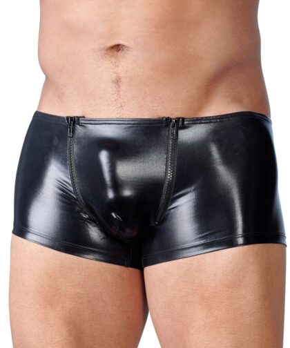 Wet look Men's Zippered Boxers