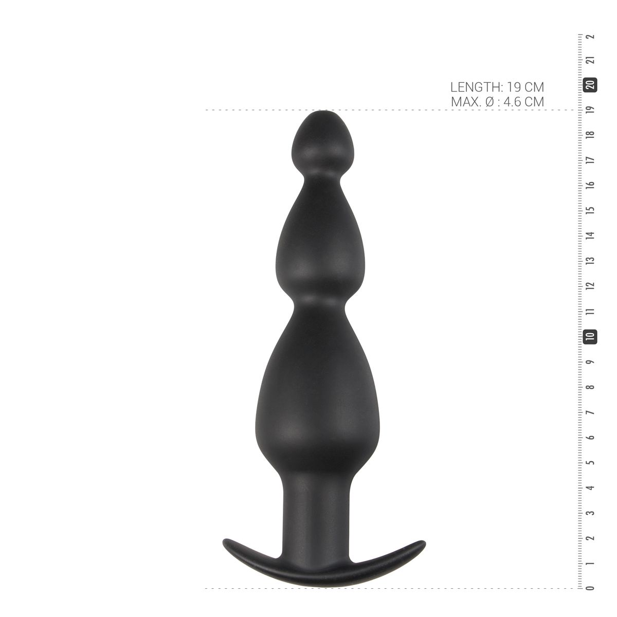 Long Hollow Silicone Butt Plug - Billede 4