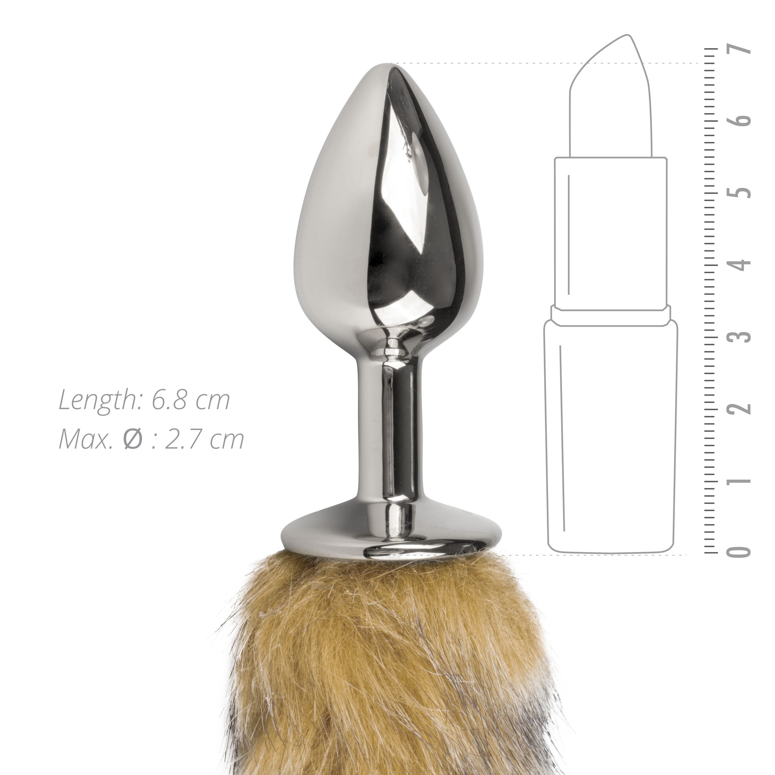 Easytoys Fetish - Butt Plug – Brown Fox Tail - Billede 3