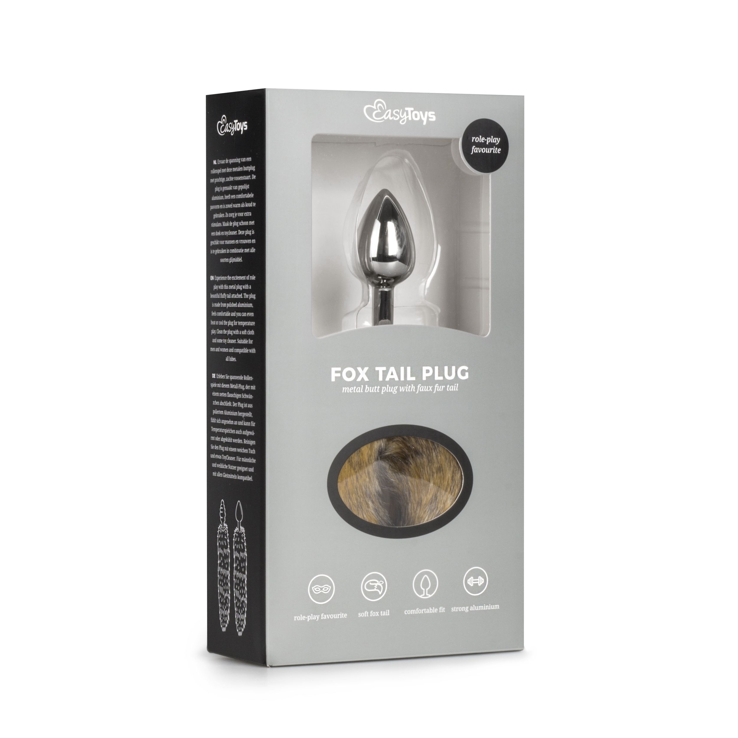 Easytoys Fetish - Butt Plug – Brown Fox Tail - Billede 5