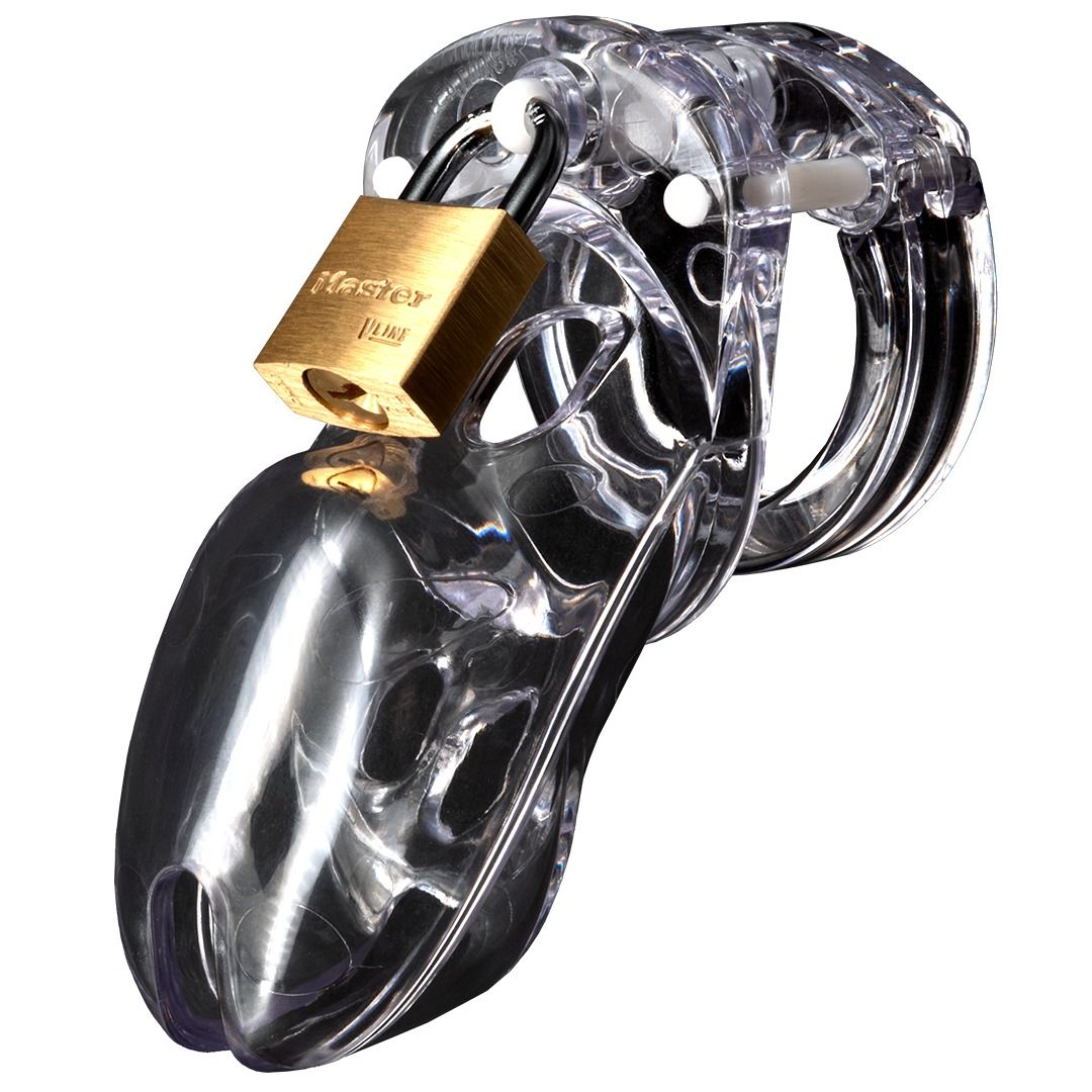 CB-3000 Chastity Cage - Transparent - 37 mm - Billede 2