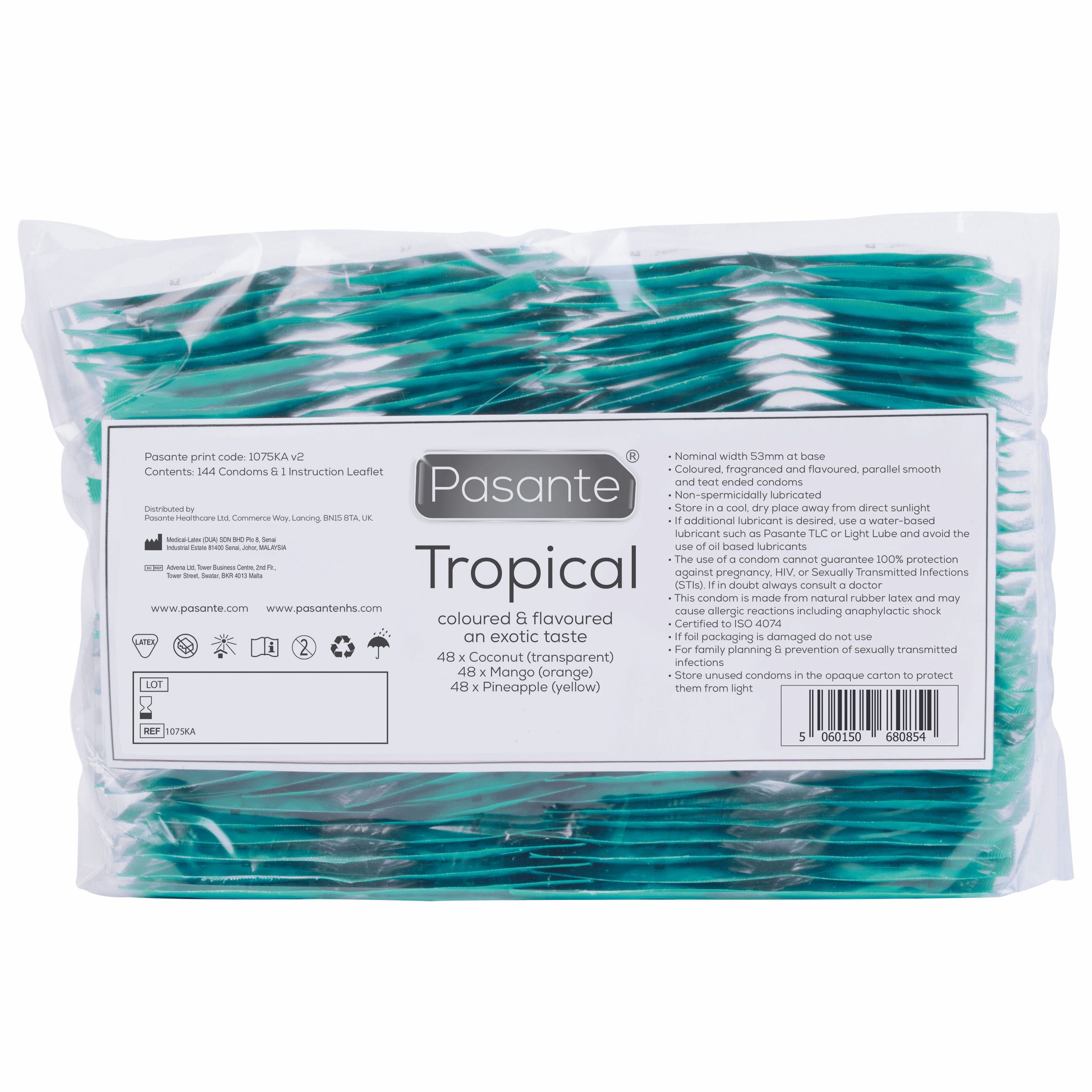 Pasante Tropical condoms 144pcs - Billede 2