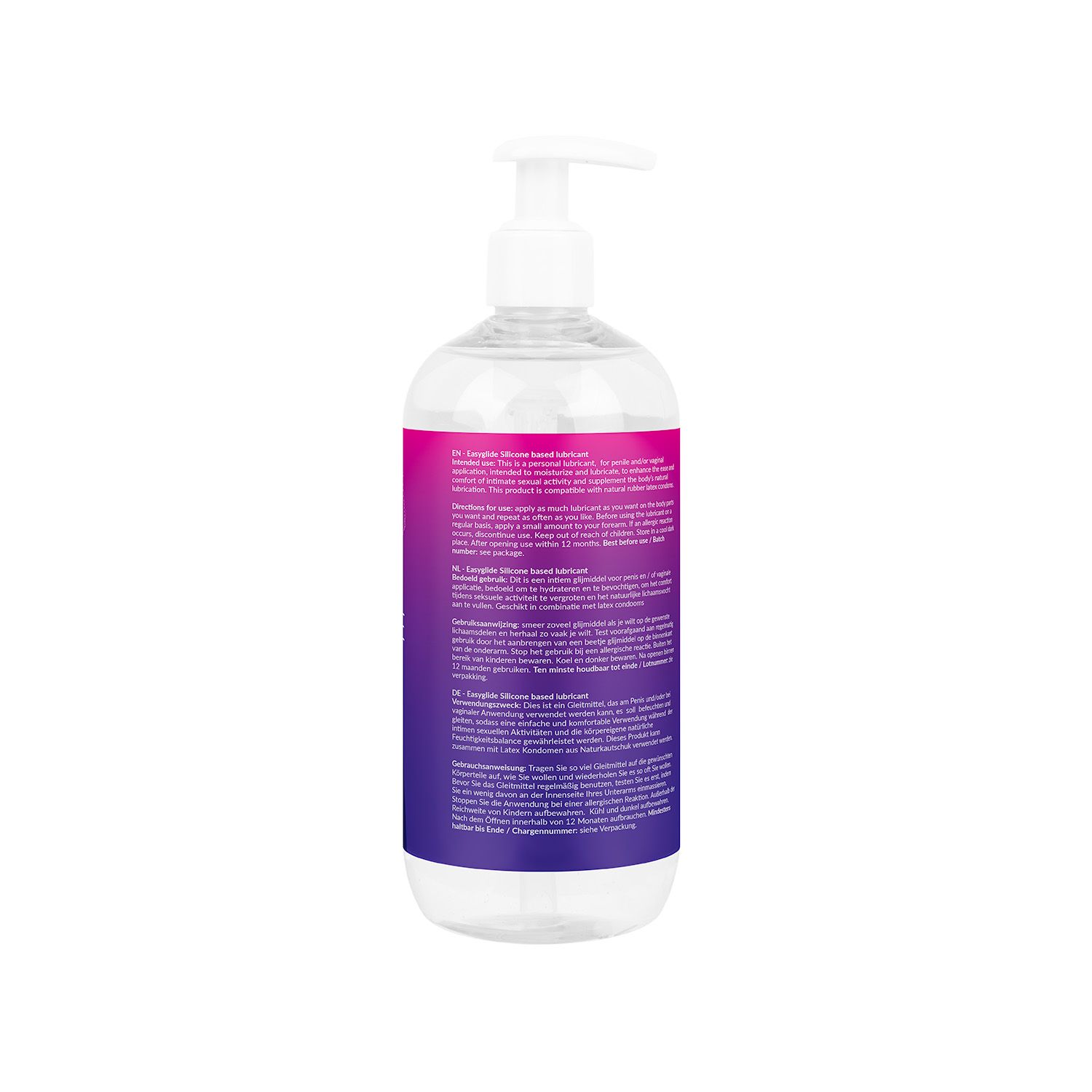 EasyGlide Siliconen glijmiddel 500 ml - Billede 3