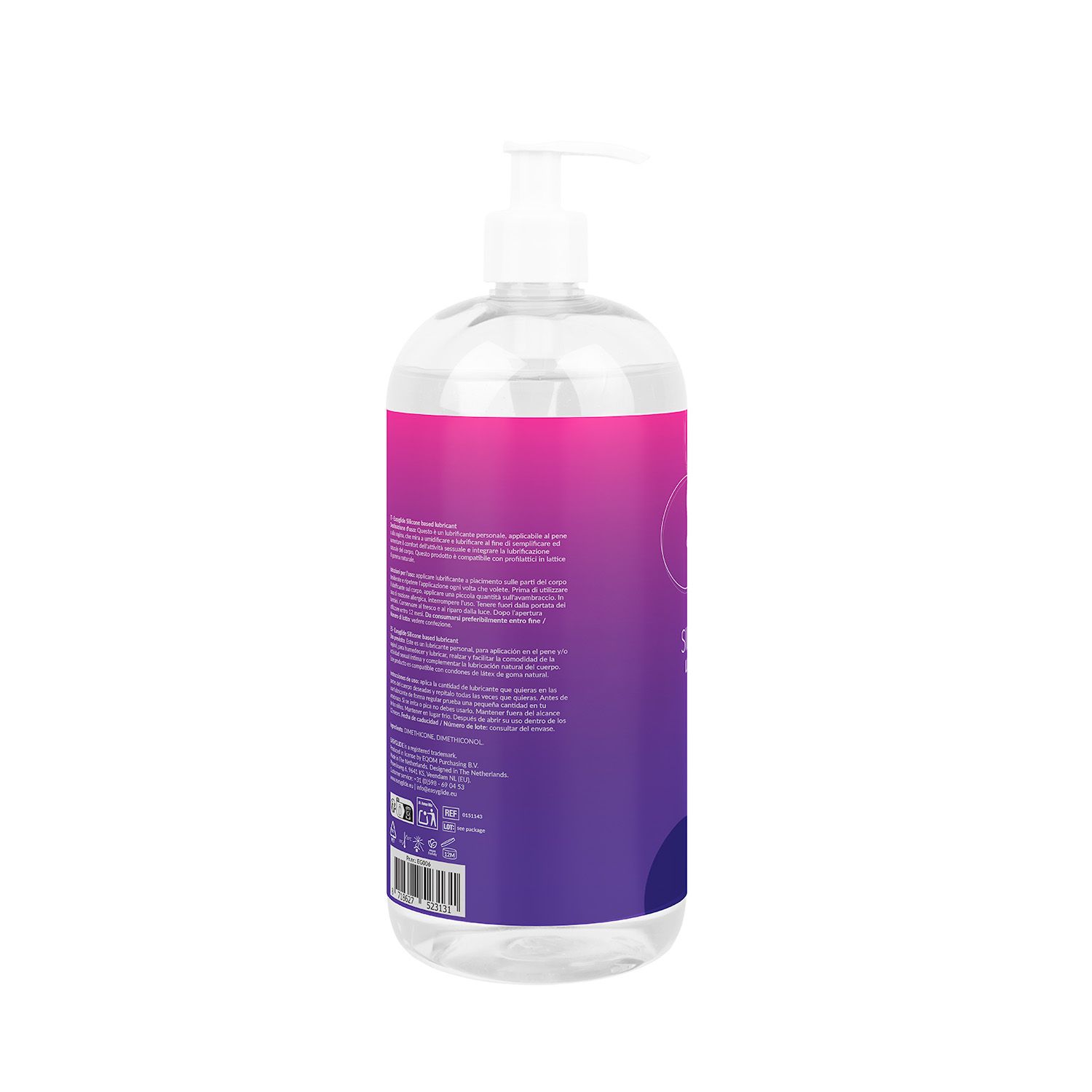 EasyGlide Siliconen glijmiddel 1000 ml - Billede 2